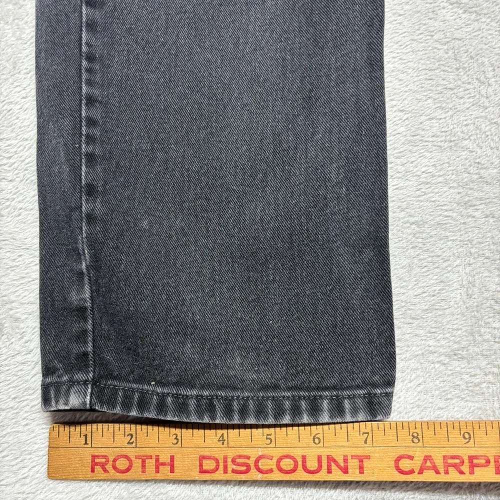 VTG‎ Levis 550 Jeans Mens 34x32 (Fits 31x31) Relaxed Fit Black Denim BLANK Tab